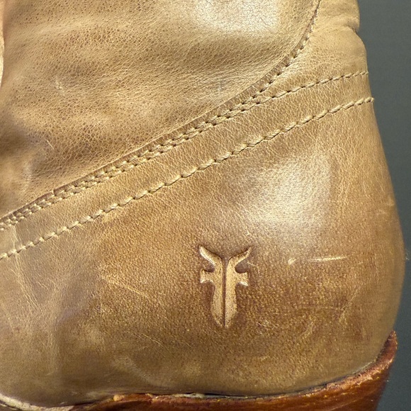 Frye Jane Cream Over the Knee Leather Boots - Picture 4 of 6